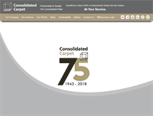 Tablet Screenshot of consolidatedcarpet.com